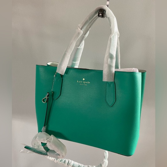 Kate Spade Harper Satchel /or Crossbody✨ Cilantro | kelly green summer leather - Picture 15 of 15